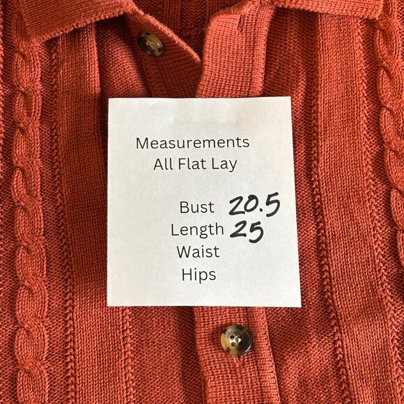 J. Crew Rust Short Sleeve Cardigan - Picture 7 of 10